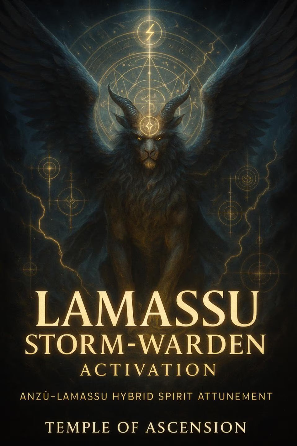 Lamassu Storm-Warden Activation + Charged Digital Artwork