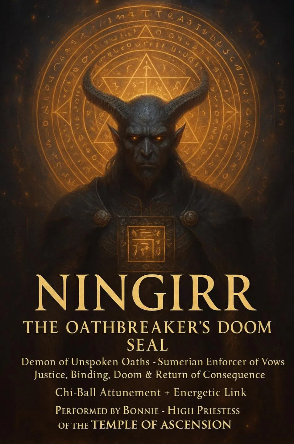 Ningirr – The Oathbreaker’s Doom Seal Attunement + Charged Digital Artwork