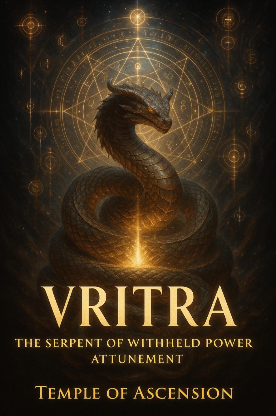 Vritra – The Serpent of Withheld Power Attunement + Charged Digital Artwork