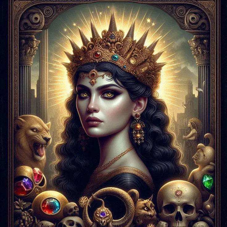 The Crown of the Abyss Queen Ereshkigal Activation, Attunement and energetic link + Charged Digital Artwork
