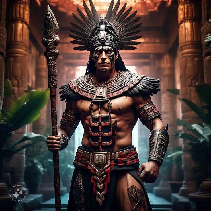 The Obsidian Scroll of Tezcatlipoca Activation + charged digital artwork