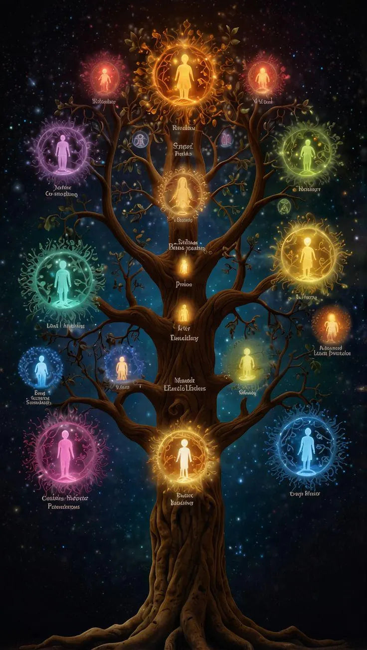 Kabbalistic Tree of Life Activation, Attunement and Energetic Link+ Charged Digital Artwork