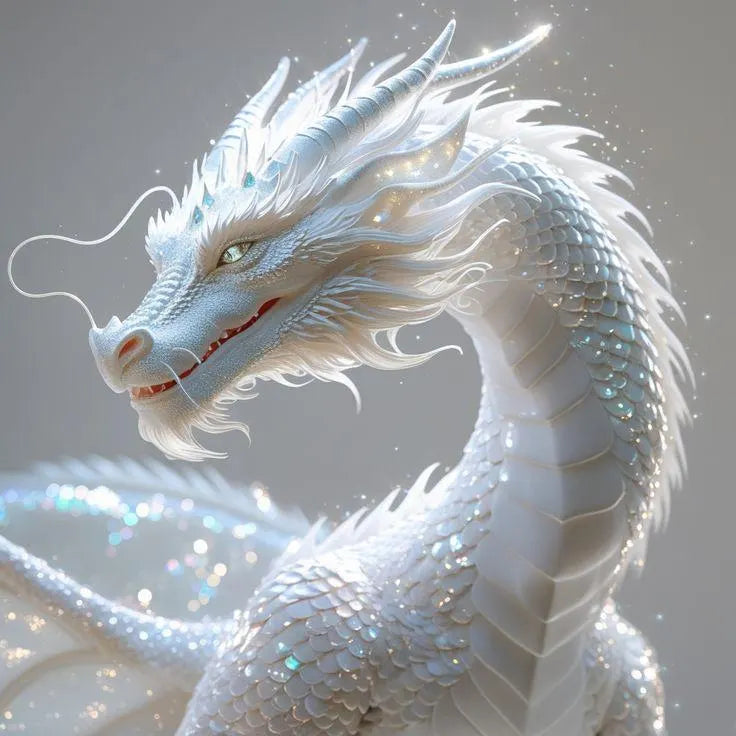 White Purity Dragon Activation, Attunement and Energetic Link+ Charged Digital Artwork
